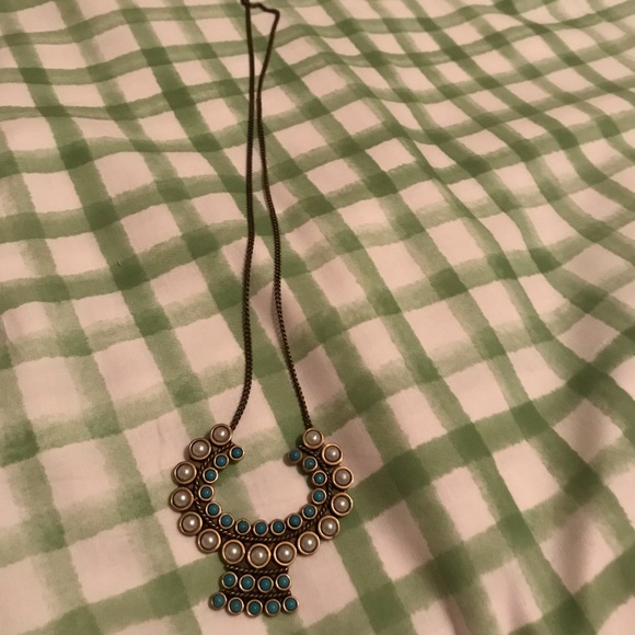 Long teal blue necklace from Anthropologie - Picture 4 of 4
